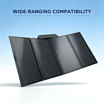 400W Portable Foldable Solar Panel with Stand - IP68 Waterproof