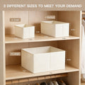 Foldable Fabric Storage Bins Set for Closet Organization