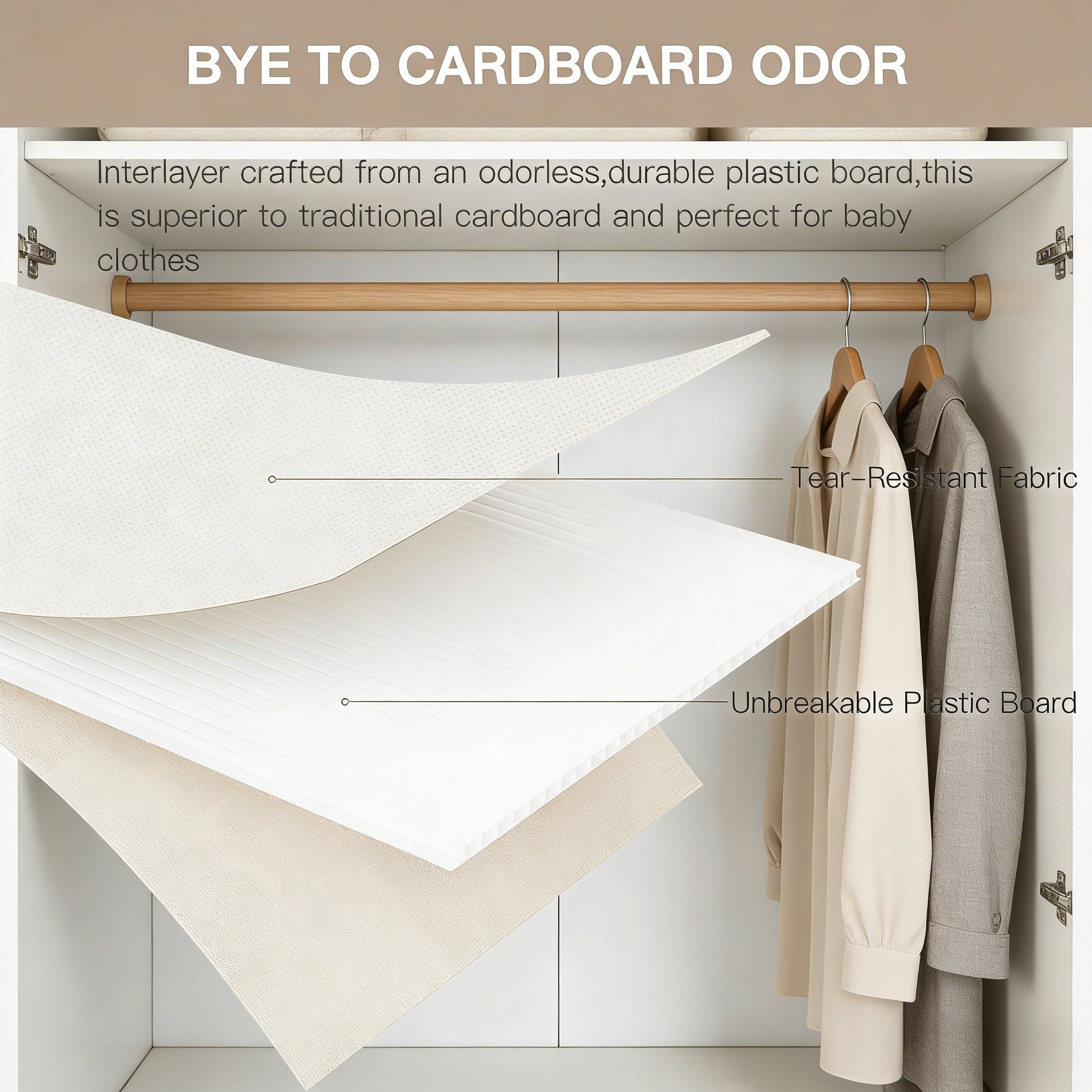 Foldable Fabric Storage Bins Set for Closet Organization