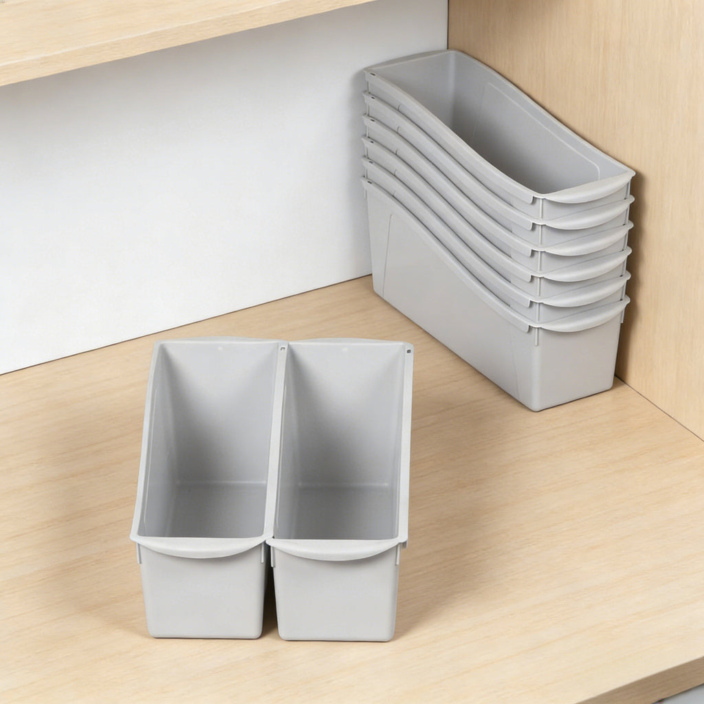 Interlocking Plastic Storage Bins for Desk & Closet Organization