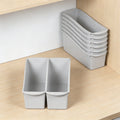Interlocking Plastic Storage Bins for Desk & Closet Organization