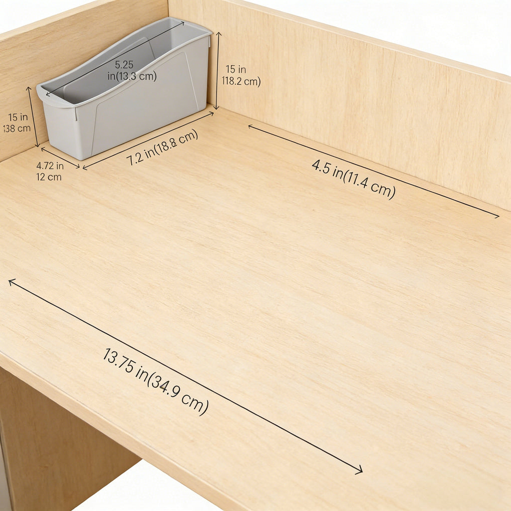Interlocking Plastic Storage Bins for Desk & Closet Organization