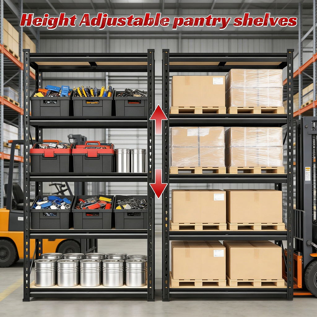 5-Tier Heavy-Duty Adjustable Storage Shelving Unit