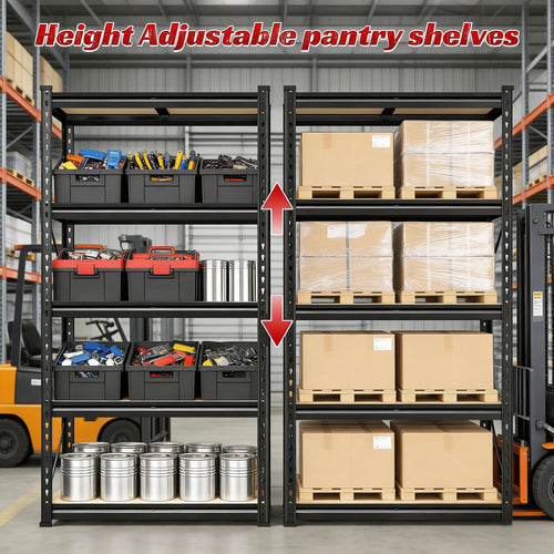 5-Tier Heavy-Duty Adjustable Storage Shelving Unit