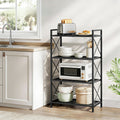 4-Tier Heavy-Duty Kitchen Storage Shelf with Mesh Design