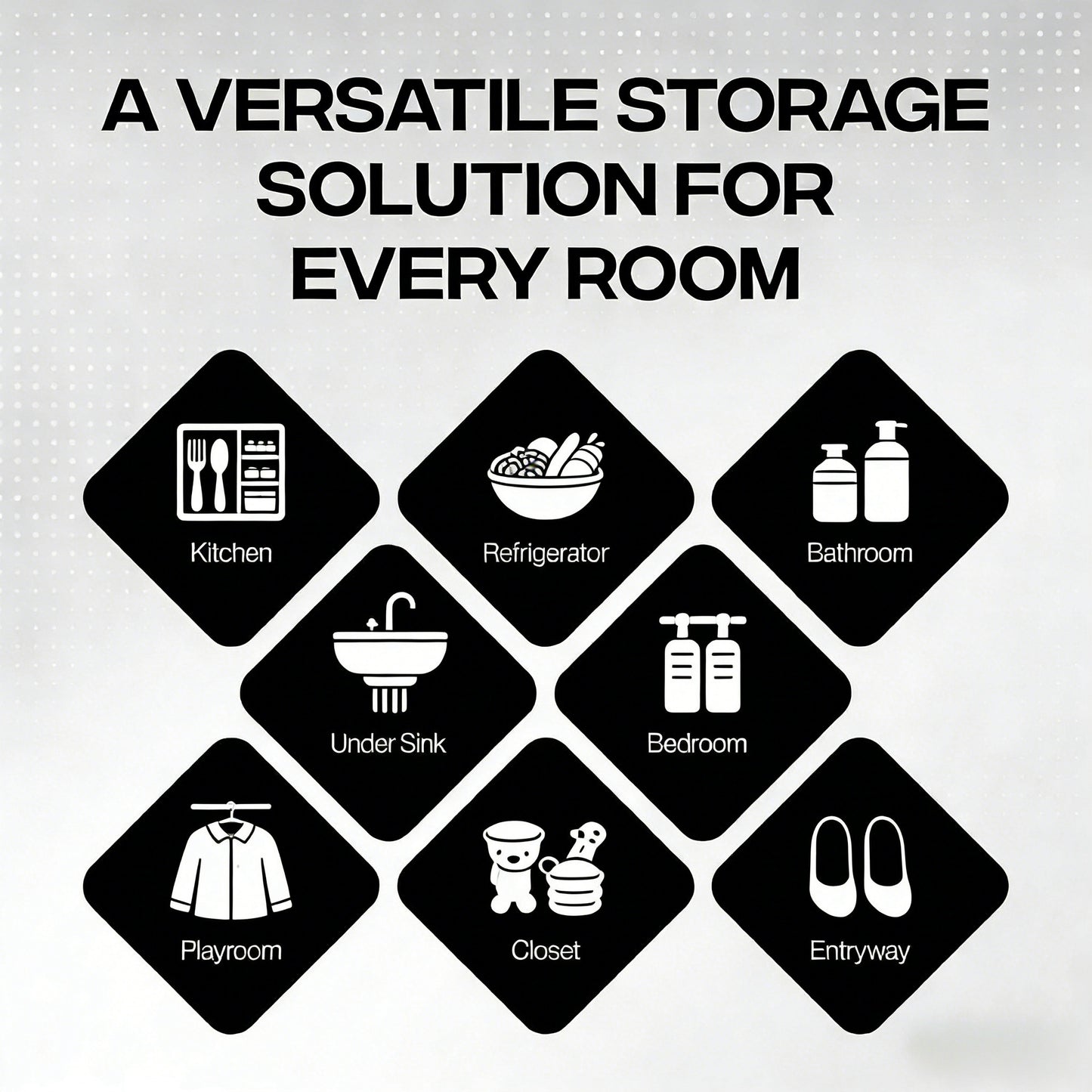 Clear Plastic Storage Bins with Handles for Multi-Room Organization
