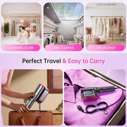 1200W Smart Garment Steamer with Real-Time Temp Display