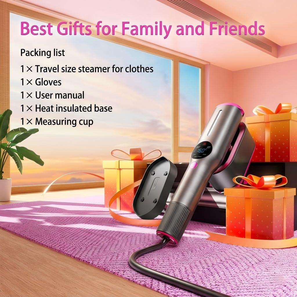 1200W Smart Garment Steamer with Real-Time Temp Display